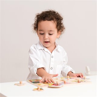 Peg Puzzle - Farm - 8 pieces - FSC® 100%-certified wood